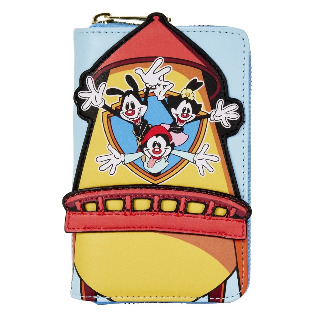 NWT ANIMANIACS WB Tower Zip Around Wallet Pinky & The Brain Hard tag Loungefly - Picture 3 of 6